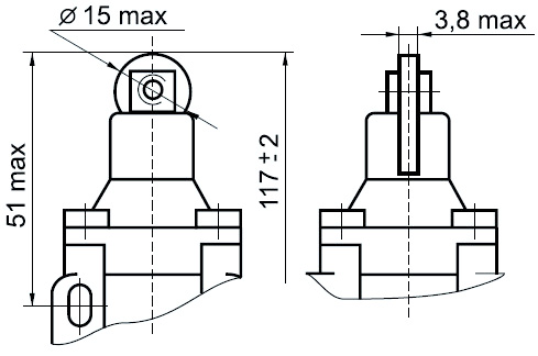 Габаритные размеры ВП15К21А -221