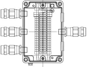 Рис.1. Схематическое изображение соединительной коробки КСРВ-Т50