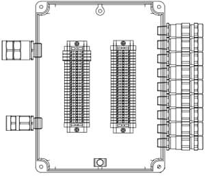 Рис.1. Схематическое изображение соединительной коробки КСРВ-Т85