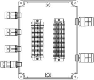 Рис.1. Схематическое изображение соединительной коробки КСРВ-Т93