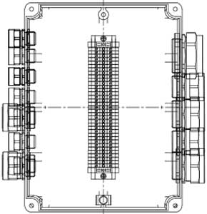 Рис.1. Схематическое изображение соединительной коробки КСРВ-Т97