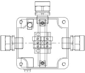 Рис.1. Схематическое изображение коробки соединительной КСРВ-T01