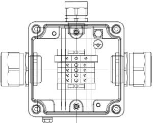 Рис.1. Схематическое изображение коробки соединительной КСРВ-Т11