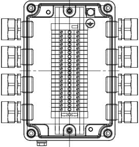 Рис.1. Схематическое изображение коробки соединительной КСРВ-Т19