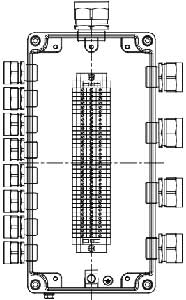 Рис.1. Схематическое изображение коробки соединительной КСРВ-Т37