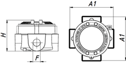 Схематическое изображение коробок ККВА-К90N1- ККВА-К144N6
