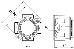 Схематическое изображение коробок ККВА-КС90N1- ККВА-КС144N6