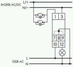 Рис.1. Схема подключения светорегулятора SCO-815