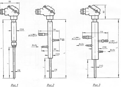 Схема преобразователя термоэлектрического ТВР-0687